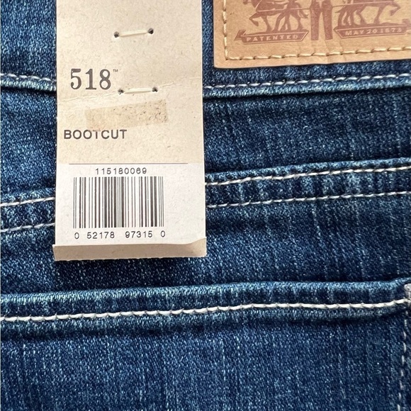 Levi’s 518 Superlow Bootcut Jeans Size 11M ( W30 L32) Women NWT - Picture 11 of 14